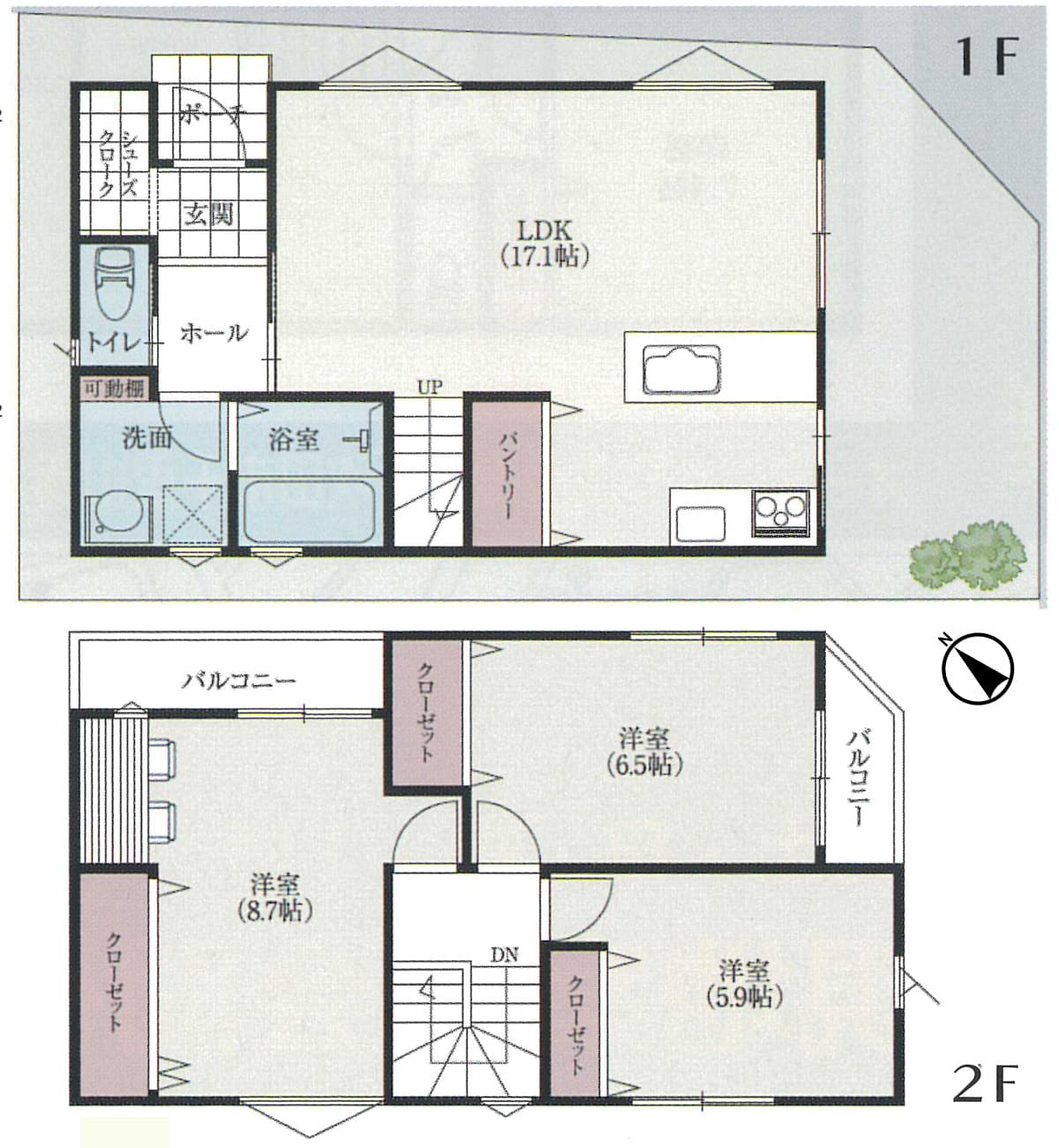 センシア豊中永楽荘　間取図